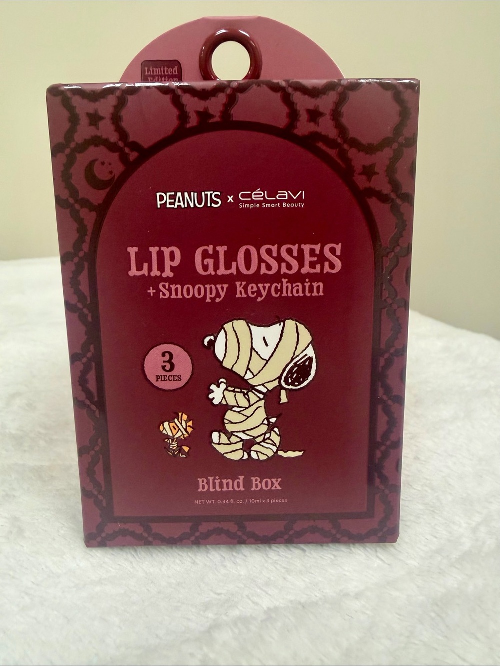 Celavi Snoopy Lip Gloss with Keychain